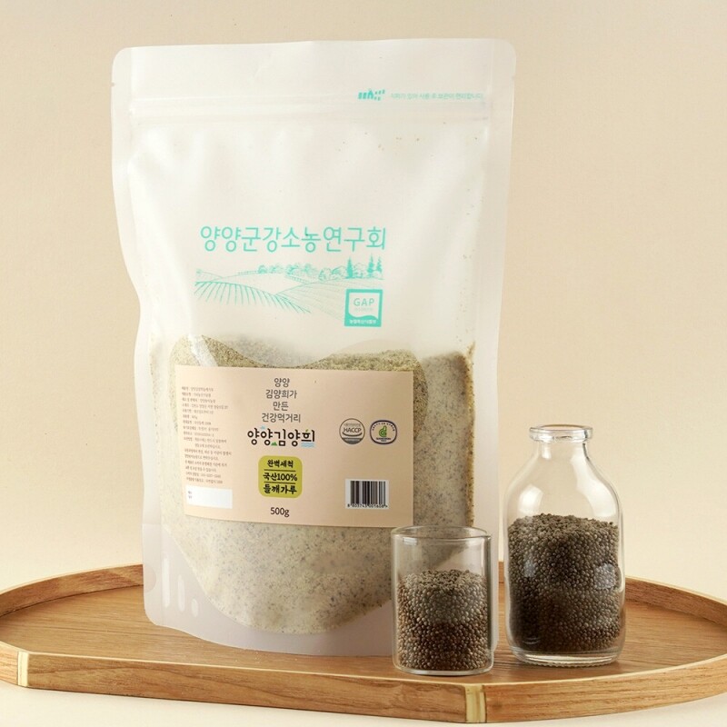 양양김양희들기름,양양더팜 국산 들깨가루 500g