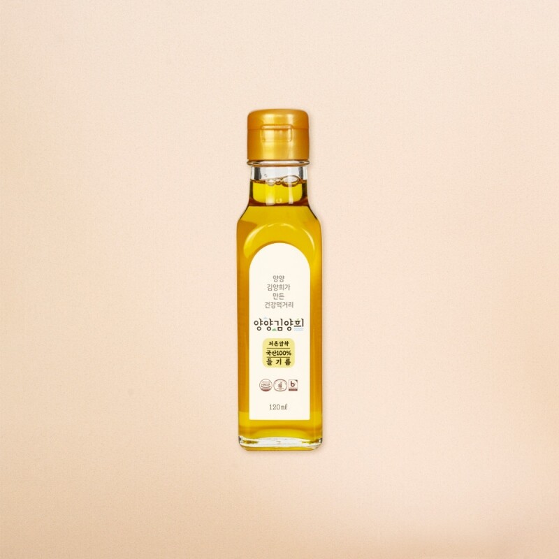 양양김양희들기름,양양더팜 국내산 들기름 저온압착방식 120ml, 180ml, 300ml