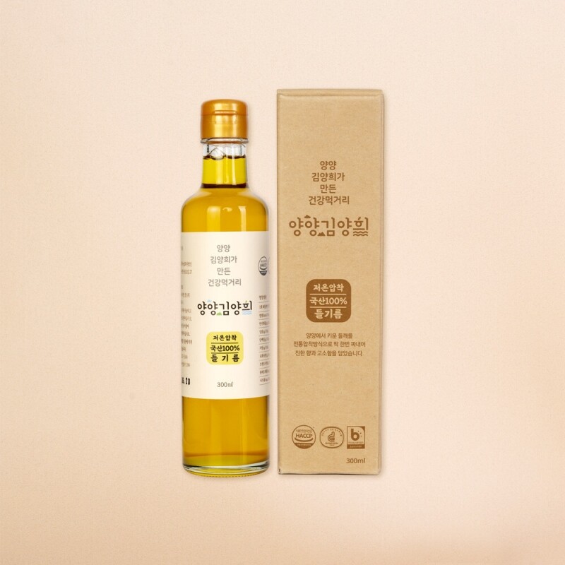 양양김양희들기름,양양더팜 국내산 들기름 저온압착방식 120ml, 180ml, 300ml