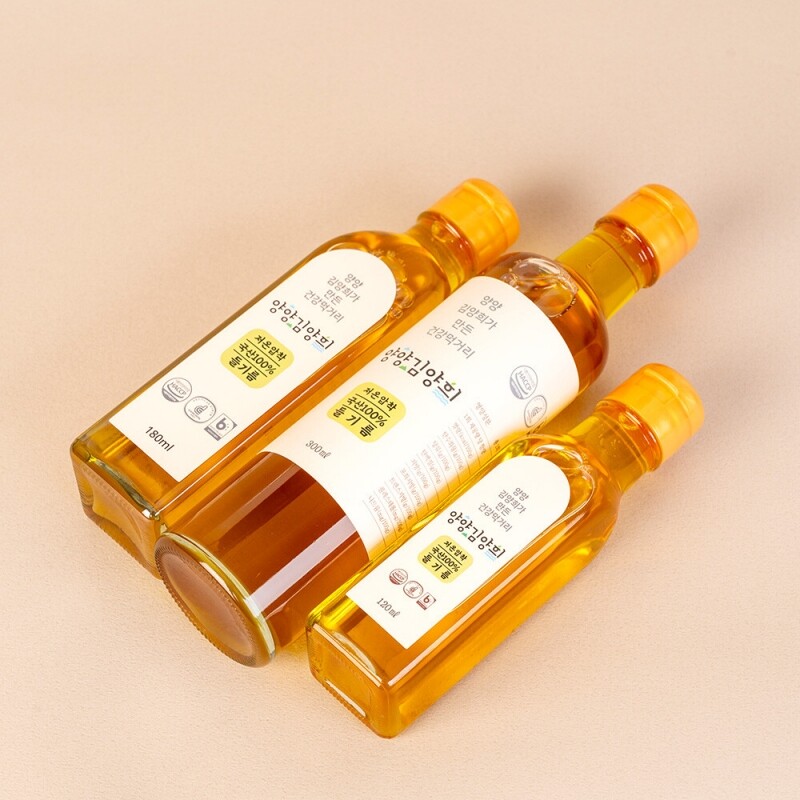 양양김양희들기름,양양더팜 국내산 들기름 저온압착방식 120ml, 180ml, 300ml