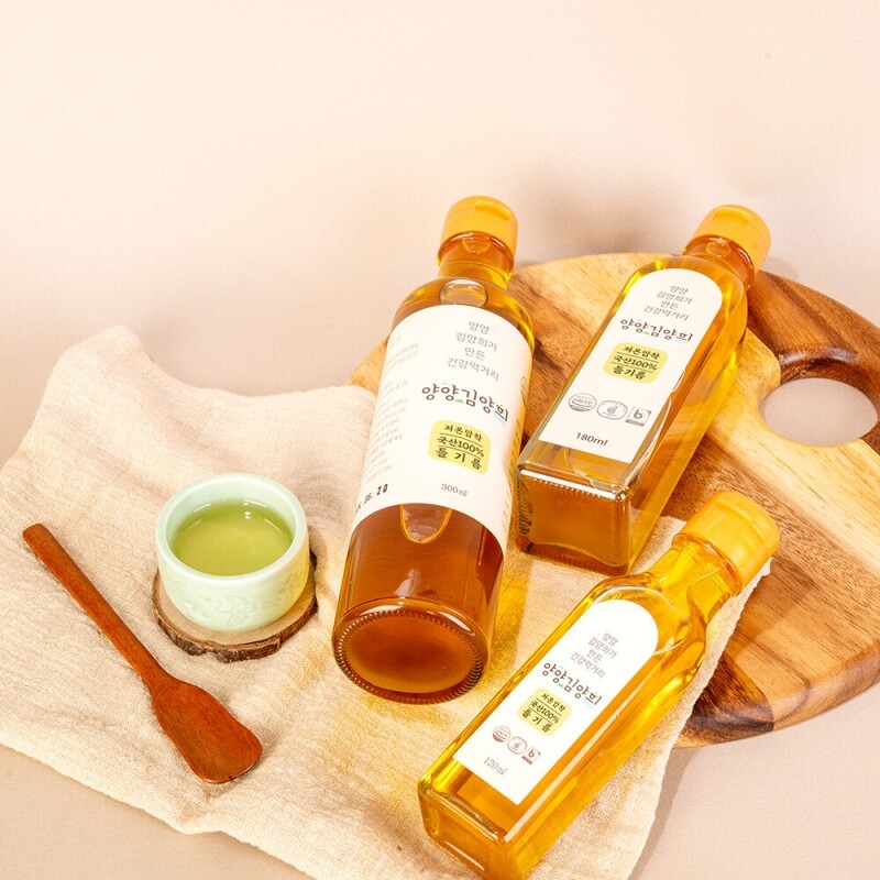 양양김양희들기름,양양더팜 국내산 들기름 저온압착방식 120ml, 180ml, 300ml
